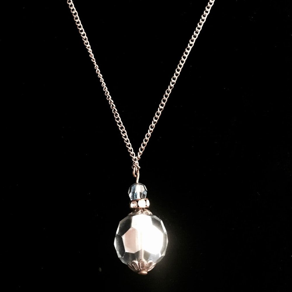 Art Deco Crystal Drop Necklace